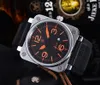 Montres-bracelets 2021 UMQ Quartz Montre Hommes BR Bell Acier inoxydable Ross Montres Montre-bracelet de luxe Military2506