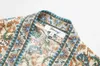 Boho 빈티지 꽃 프린트 나비 묶여 띠 기모노 여성 2018 새로운 패션 가디건 목 느슨한 레이디스 블라우스 캐쥬얼 Blusas Mujer Y19062501