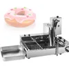 Elektrische vierrij automatische donut machine commerciële donut friteuse maker donuts maken van de fabrikant