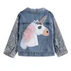 Bear Leader Girls Denim Coats Marka Wiosna Kurtki Kurtki Ubrania Cartoon Płaszcz Haft Dzieci Odzież Dla 3 8Y 210708