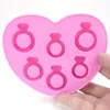 Lato Diament Love Ring Ice Tools Tray Cube Style Freeze Maker Mold Specjalne narzędzie RH1376