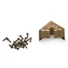 10st 25mm Antika möbler Metallhantverk smycken Box Fot Träskydd Dekorativt hörn9907827