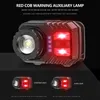 Koplampen K120 LED-beweging IR Sensor Mini Koplamp XP-G2 2 3030 Rood licht 5-modus Zoom Koplamp Oplaadbare koptakketjacht