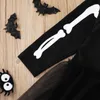 Halloween Bébé Vêtements Nouveau-Né Enfants Filles Robes Vente Chaude Squelette Imprimé À Manches Longues Autume Robe Haute Qulity Enfants Vêtements 1-8T