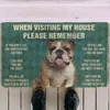 3D s'il vous plaît rappelez-vous Cavalier King Charles Spaniel chiens maison paillasson intérieur antidérapant porte tapis de sol décor porche 211124
