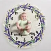 Kid circulaire jalon couverture tapis photographie fond accessoires couvertures infantile emmaillotage fleur numéro lettre nouveau-né bébé enveloppements WLL715