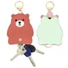 Dessin animé créatif cochon porte-clés mignon en cuir cochon voiture porte-clés femmes sac pendentif breloque décoration cadeau porte-clés en gros porte-clés G1019