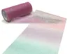 NEU10 Yard/Rolle Regenbogen Glitzer Tüll Rolle Pailletten Kristall Organza Sheer Stoff DIY Handwerk Geschenk Tutu Rock Home Hochzeitsdekoration EWE7401