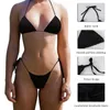 Kvinnors badkläder sexig mikrobikinis set kvinnor Push Up Brasilian Swimsuit Kvinna Lace-Up Bathing Suit Halter Mini Bikini Two-Pieces Suits