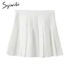 Syiwidii Pleated Skirt Woman Pink White Black Lolita Kawaii Summer Mini Skirts Plus Size Fashion Clothing Cute Sweet Girls 210417