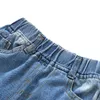 Printemps Automne Winter18M 24M 2 8 9 10 ans 90 140cm Couleur Patchwork Poche élastique Jeans en denim lâche pour enfants bébé garçon 210529