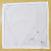 Set of 12 Handkerchiefs For Women White Pure Ramie Fabric Hankies Hemstitched Border Embroidered Shell/Neptune/Conch 13"x13"