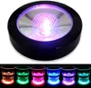 Nieuwigheid Verlichting Mini LED Glow Fles Sticker Coaster Knipperende Kop Mat Blauw Rood Groen Wit Multi Color Light Up Club Bar Home Wedding Party