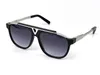 men vintage sunglasses 0937 square plate metal combination board strong euro size UV400 lens 2024