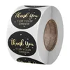 500 stks / roll "Bedankt voor uw aankoop" Stickers Seal Labels 1 inch Ronde Cirkel Lijm Label