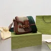 Luxe Handtas 1955 Serie Saddle Tas Portemonnee Portemonnees Schouder Crossbody Demontage Tote Dot Double Letters Hasp Interior Rits Pocket Rugzak Dames Tassen Handtassen