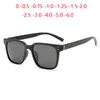 0 -0.5 -0.75 To -6.0 Colorful Minus Lens Square Prescription Men Polarized Fashion TR90 Anti-UV Myopic Sun Glasses For Women