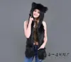 Berets Mulheres Faux Fur Hood Animal Hat Ear Flaps Luvas 3in1 Wolf Plush Quente Imitação Chapéus Cap com Scarf2587