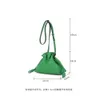 Bag Leather Women's Bag Fashion Simple Blsing Single Shoulder Slung Bucket Cowhide Drawstring