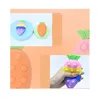 Nouveau antistress Rainbow Ball Push Bubble Toys Propreser 3D Ball Kid Kid Stress Relief Toy W09409137