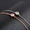 Ohrringe Halskette SINLEERY Koreanische Mode Runde Form Für Frauen Zirkonia Armbänder Rose Gold Silber Farbe Schmuck Sets ZD1 SSP