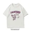 Hybskr корейская мужская футболка лето с коротким рукавом футболка милый медведь графический человек повседневная футболка хлопчатобумажная уличная мужская мужская одежда G1222