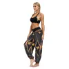 Femmes impression numérique pantalon Leggings sans couture pantalon dames bohème cravate colorant Fitness sport taille haute pour femme 210515