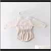 Jersey bebé, niños Maternity0-24M mono de manga larga monos nacido bordado flor mameluco encantador tejido dulce bebé niñas suéteres Cl