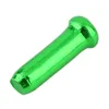 Bike Brakes HG-50pcs Aluminum Bicycle Brake Shifter Inner Cable Tips Wire End Cap Crimps Color:Green