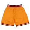 Gestikte team Justdon Pockets basketballen shorts mesh retro sport m groenblauw hip-pop broek met pocket zipper zweetbroek voetbal honkbal short s m l xl xxl