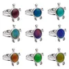 Mood Ring for Girls Adjustable Size Color Changing Ring Set for Women Girl