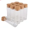 24 pièces 40 ml taille 30*80mm Tube à essai avec bouchon en liège bouteilles d'épices conteneur bocaux flacons bricolage Crafthigh qté