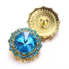 Charm Bilezikler 10 PCSlot Snap Düğmesi Takılar Karışık Kristal Rhinestone Çiçek 18mm Metal Düğmeleri Uygun Deri Çıtçıtlar Bileklik Bileklik 8843349