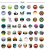 50pcs/set poster Small waterproof Skateboard stickers canada parks outdoors For notebook laptop bottle Helmet car sticker PVC Guitar Decals