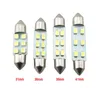 Ampoules LED pour éclairage intérieur de voiture, 50 pièces, 31MM 36MM 39MM 41MM, feston blanc, lampes de lecture 6SMD 1210 3528, 12V