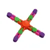Neue Vier Ecken Zappeln Spinnerchain Spielzeug Erwachsene Antistress Spinner Hand Spielzeug Kinder Stress Relif DIY Kette Autismus Geschenke DHL