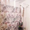 Clear Shower Curtain Waterproof White Plastic Bath Curtains Liner Transparent Bathroom Mildew PEVA Home Luxury with Hooks 211119