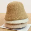 가을과 겨울 토끼 머리 새로운 어부 모자 패션 야생 학생 따뜻한 냄비 모자 한국어 hamstone 바람 단색 모자