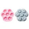 Moldes de silicona de la pata de gato para hornear moldes de chocolate gelatina de galletas bud￭n de alimentos herramienta de cocina de molde para alimentos