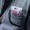 Uchwyty na karty projektant aluminiowych portfeli ze stopu aluminium dla mężczyzn identyfikator banku vintage oryginalny skórzany szczupły metalowy portfel 2121763