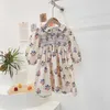 Korean Matching Mother Daughter Clothes Floral Print Mommy and Me Outfit Family Holiday 210529