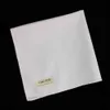 C009: 12 peças de borda de costura Kerchiefs branco hankies em branco algodão noserag lenços lenços