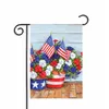 Mix Style Bandiera da giardino stampata floreale Poliestere DIY Yard Hanging Flag Decorazione per la casa Bandiere portatili