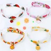 Cat Collar Leads Pet Fruit Bell Collar Justerbar Halsband Gullig valp Tillbehör Kattunge Shape Bells Husdjur Tillbehör