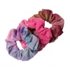 3 قطع مصبوغ scrunchie حزمة الملحقات للنساء البنات رباطات مطاط المطاط التعادل الشعر حبل حلقة ذيل حصان