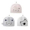 Kepsar hattar t5ec baby soft bomull däck hatt söt tecknad djur print beanie född spädbarn varm för småbarn pojkar tjejer headwrap dusch