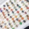 50 pcs anéis de mulher para mulheres natural gemstone anel feminino moda vintage jóias a granel 2022 tendência atacado