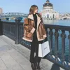 المرأة الجلود فو المرأة الأغنام shearling الفراء دراجة نارية سترات سيدة الأزياء طويلة الأكمام سستة الشتاء معطف دافئ