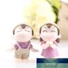 2Pcs Mini Christmas Couple Figure Doll DIY Garden Bonsai Decor Ornament Kid Toy Miniature Figurine People Statue Resin Craft Factory price expert design Quality