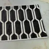 30x50cm Yastık Koyu Vintage Siyah Beyaz Geometrik Pamuk Nakış Yastığı Kılıfı Kanepe Yatağı Ev Dekoratif 12 "X20inch 210401